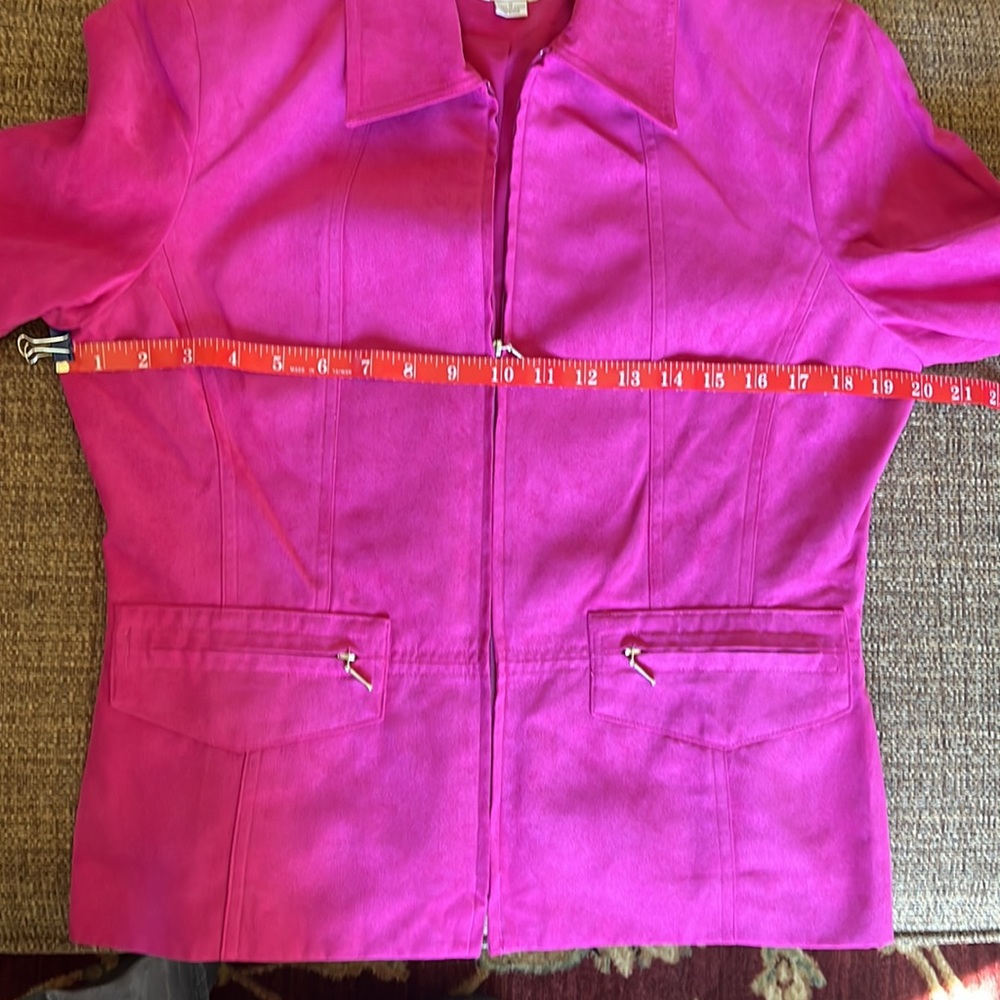 Faux Suede Pink Blazer - Picture 5 of 14
